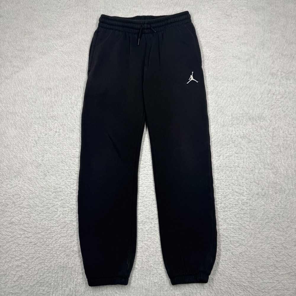 Nike Air Jordan Jumpman Joggers Black Fleece Sweatpants Boys Size M 10-12 Years